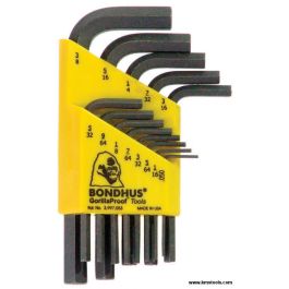 Bondhus 13pc Hex Key Set - SAE - Short