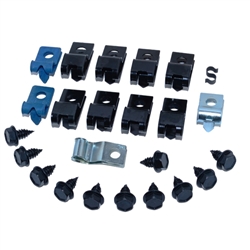 1971 - 1973 Camaro Brake Line Mounting Clip and Bolt Set, 25 Pieces