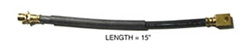 1972 - 1973 Camaro Rear End Axle Rubber Flex Brake Hose, OE Rubber Style