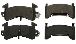 1982 - 1992 Camaro Front Disc Brake Pads Set, Single Piston w/out Performance Package, OE Semi-Metallic