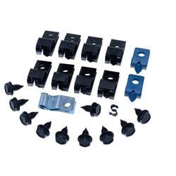 1974 - 1981 Camaro Brake Line Mounting Clip and Bolt Set, 22 Pieces
