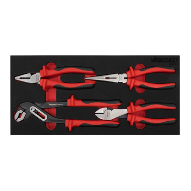 Boxo BX009-R 4 Pc Plier Set