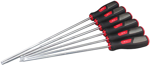 Extra Long Torx Screwdriver Set, Tamperproof, 6pc