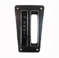 1973 - 1981 Camaro Automatic Console Shifter Plate, With Large Letter Font Decal