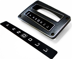 1973 - 1981 Camaro Console Shifter Plate Indicator Pattern Decal Insert, Automatic with Overdrive, Peel and Stick