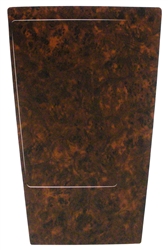 1972 Camaro Console Shift Plate Laminate Overlay Finish Decal, Manual 4-Speed, Woodgrain
