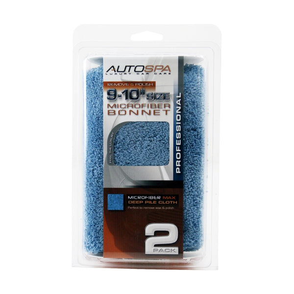 9-10" Microfiber Polishing Bonnet, 2 Pack