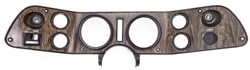 1973 Camaro Dash Gauge Bezel Housing, Woodgrain, GM Used