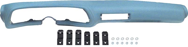 1970 - 1978 Camaro Dash Pad with Air Conditioning, LIGHT BLUE