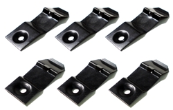 1970 - 1978 Camaro Dash Pad Clips Set for Reproduction Style Dash Pads, 3 Short and 3 Long