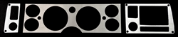 1979 - 1981 Camaro OE Style Instrument Cluster Dash Bezel Overlay, Brushed Aluminum