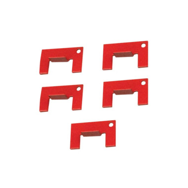 Dent Fix Equipment DF-EZTABR EZ TAB 5pc Plastic Tabs - Red 5/8"