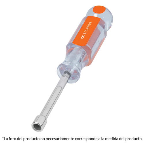 Truper 1/4" Nut Driver Screwdriver Transparent Handle #14122-2 Pack