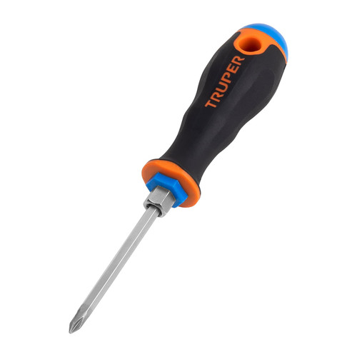Truper 3/16x6" Phillips Screwdriver Comfort Grip #14067-2 Pack