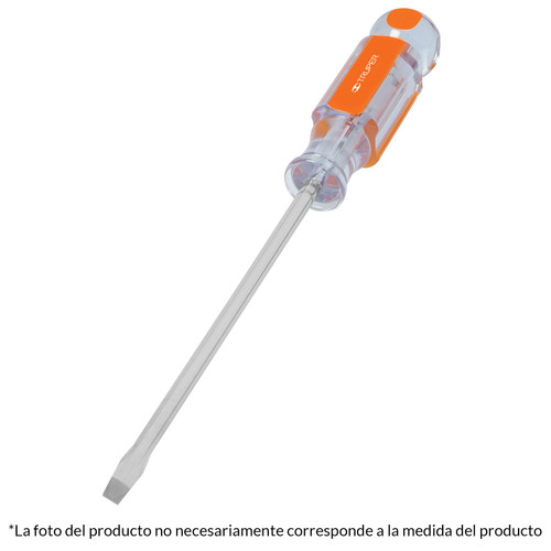 Truper 5/16x6" Slotted Screwdriver Transparent Handle #14002-2 Pack
