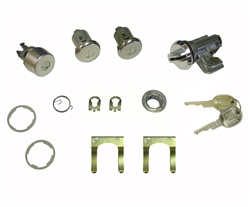 1979 - 1981 Camaro Locks Set: Glovebox, Trunk, and Doors with Medium Length Cylinders Kit