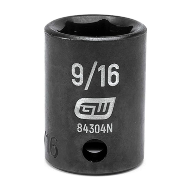 GearWrench 84304N 3/8in Drive 9/16in Shallow Impact Socket