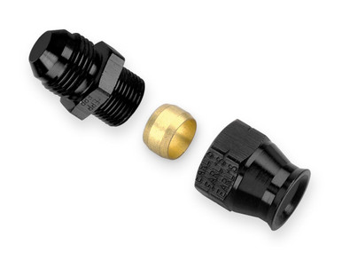 Earls 1/4 Alum Tubing Adapter 6an Male AT165064ERL