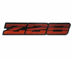 1982 - 1984 Camaro Rocker Panel Emblem, Z28 Red, 20336591