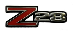 1970 - 1974 Camaro Z28 Fender Emblem with Peel and Stick 3M Adhesive Backing, Each