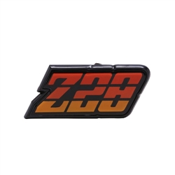 1980 - 1981 Camaro Rear Fuel Door Z28 Emblem, Orange