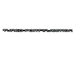 1985 - 1992 Camaro Rear Bumper Panel Emblem, TPI"TUNED PORT INJECTION Logo, Silver