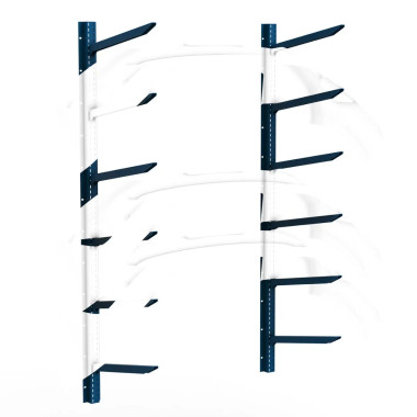 Rousseau Metal EMP1000 Wall-Mounted Bumper Rack