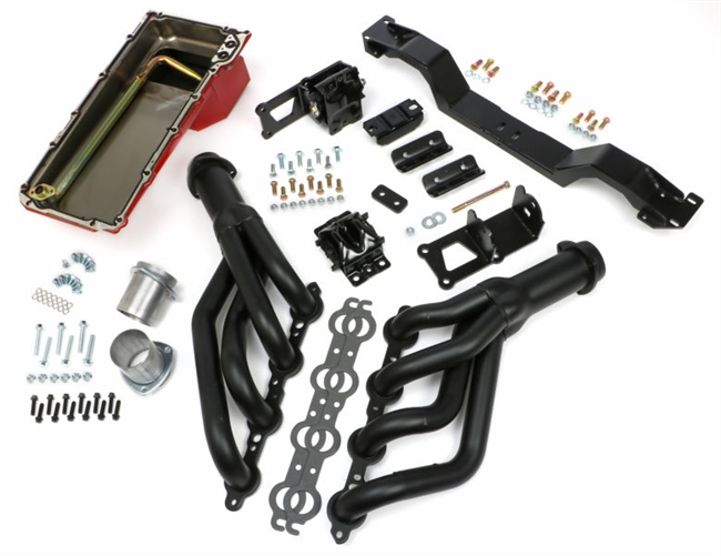 1975 - 1981 Camaro Trans-Dapt LS Swap In A Box Kit with Hedman MAXX Headers For Manual Transmission