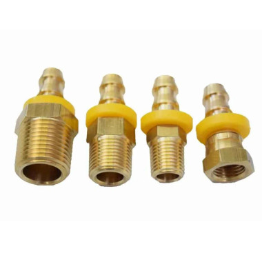 Rapid Air F0242 3/8" Push On Hose Fitting X 1/2" Male Npt