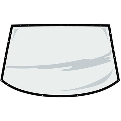 Fivestar Rear Window ABC Molded .093 w/Blk Border Uncoat 574-6111-3B