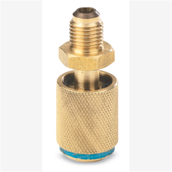 Anti-Blowback Adapter, for R134a Yellow Hose, Prevents Refrigerant Loss, 1/2" A