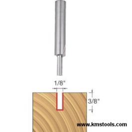 Freud 04-100 Two Flutes 1/4 in Shank 1/8" x 3/8" Straight Bit
