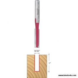 Freud 04-112 Two Flutes 1/4 in Shank 9/32" x 1" Straight Bit