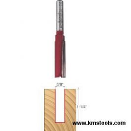 Freud 04-126 Two Flutes 1/4 in Shank 3/8" x 1-1/4" Straight Bit