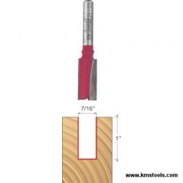 Freud 04-129 Two Flutes 1/4 in Shank 7/16" x 1" Straight Bit