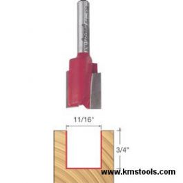 Freud 04-138 Two Flutes 1/4 in Shank 11/16" x 3/4" Straight Bit