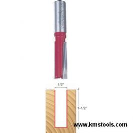 Freud 12-122 Two Flutes 1/2 in Shank 1/2" x 1-1/2" Straight Bit