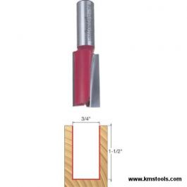 Freud 12-156 Two Flutes 1/2 in Shank 3/4" x 1-1/2" Straight Bit