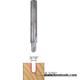Freud 18-102 1/4 in Shank 3/16" x 3/8" Round Nose Bit