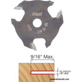Freud 56-106 9/16" x 3/32" Three Wing Slotting Cutter