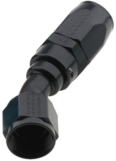 Fragola Hose Fitting #16 30 Deg Pro-Flow Black 223016-BL