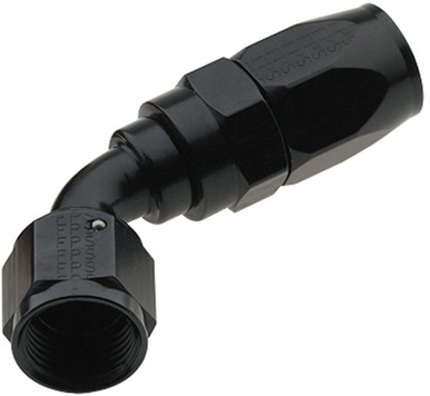 Fragola Hose Fitting #4 60 Deg Pro-Flow Black 226004-BL