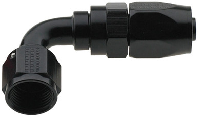 Fragola Hose Fitting #4 90 Deg Pro-Flow Black 229004-BL