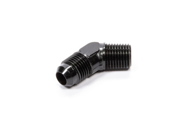 Fragola 45 Deg Adapter Fitting #4 x 1/8 MPT Black 482304-BL