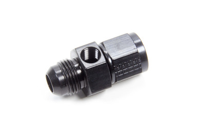 Fragola Gauge Adapter Fitting #8 Male to #8 Female Black 495006-BL
