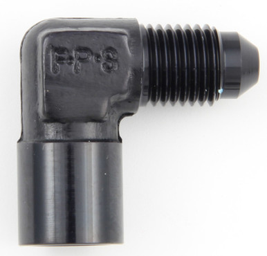 Fragola #4 Male x 1/8 FPT 90 Deg Gauge Adapter Inline 495023-BL