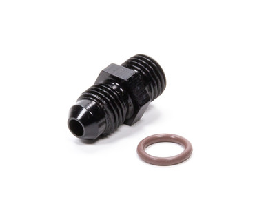 Fragola #4 x 7/16-20 (#4) Radius O-Ring Fitting Black 495125-BL