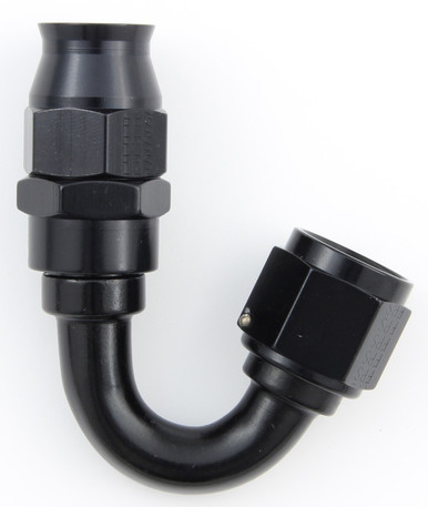 Fragola Hose Fitting #6 150 Deg PTFE Black 681506-BL