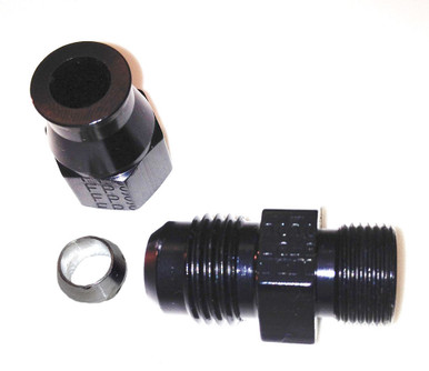 Fragola 6AN Male to 5/16in Tube Adapter Fitting Black 892005-BL