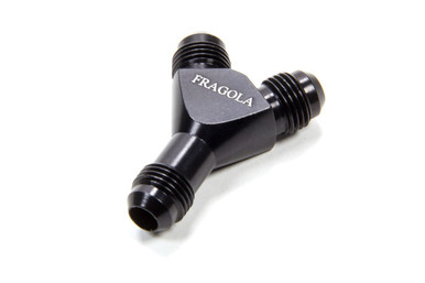 Fragola 6an Y-Male Fitting Black 900606-BL